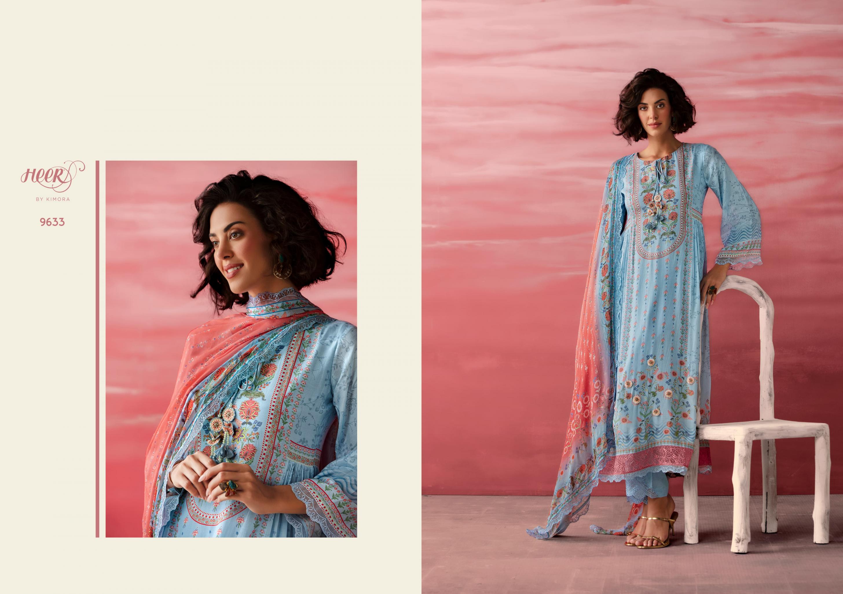 heer kimora jimmy vol 207 muslin summer beauty readymade big size suit 