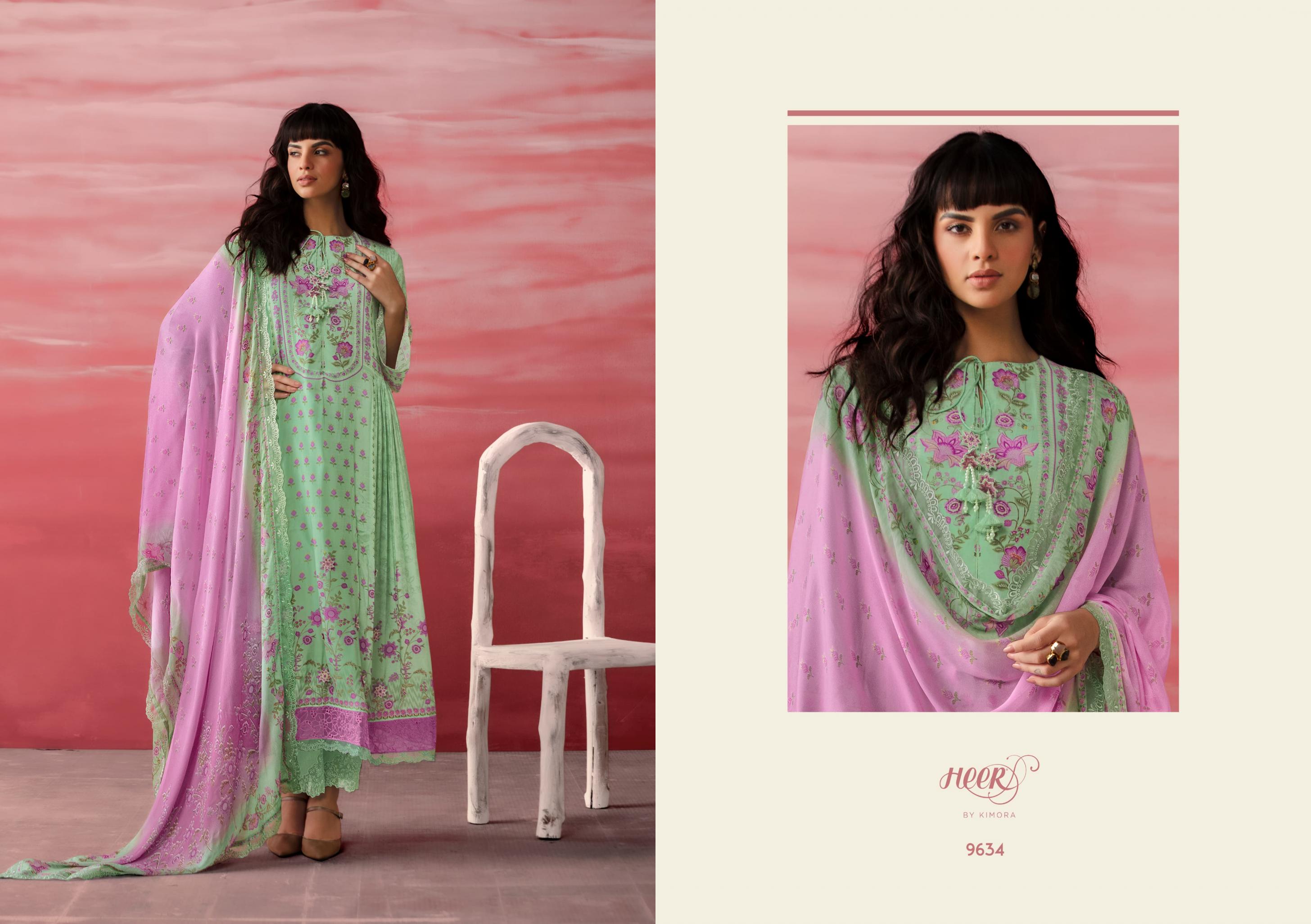 heer kimora jimmy vol 207 muslin summer beauty readymade big size suit 