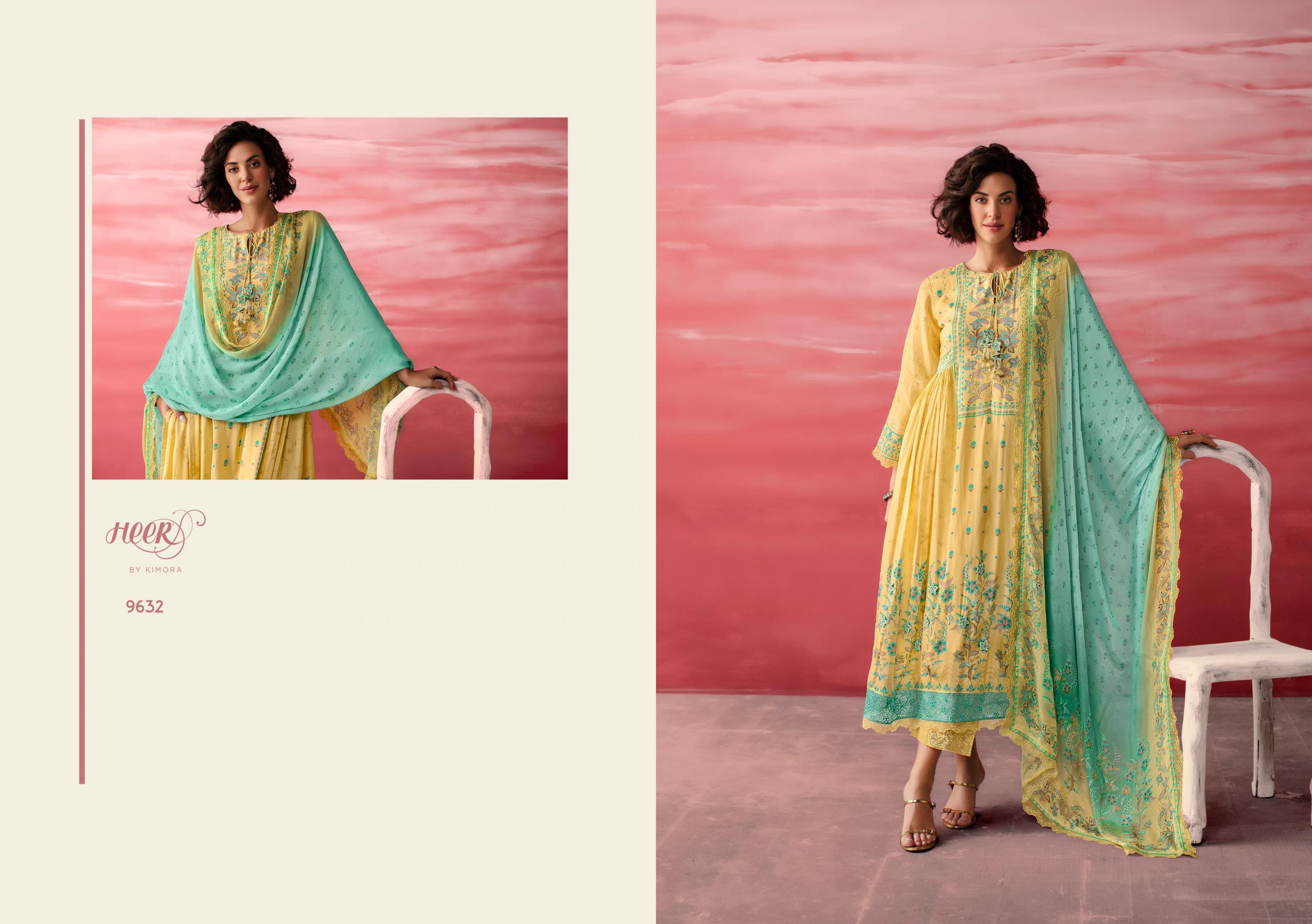 heer kimora jimmy vol 207 muslin summer beauty readymade big size suit 