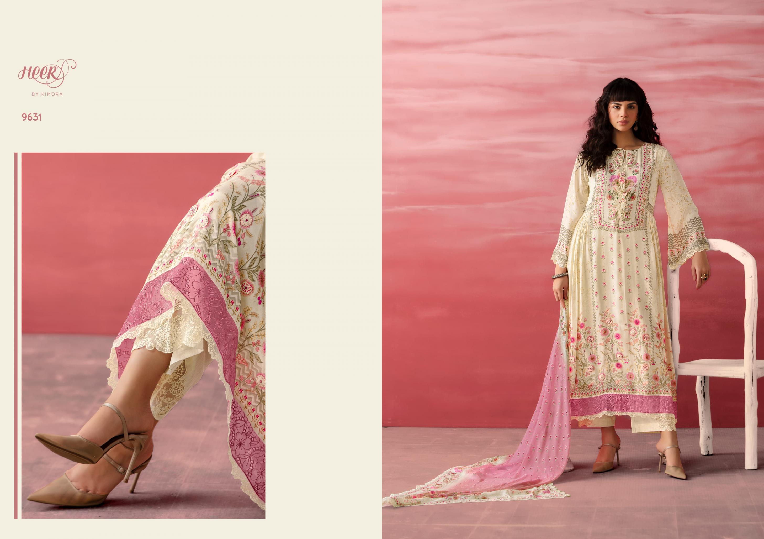 heer kimora jimmy vol 207 muslin summer beauty readymade big size suit 