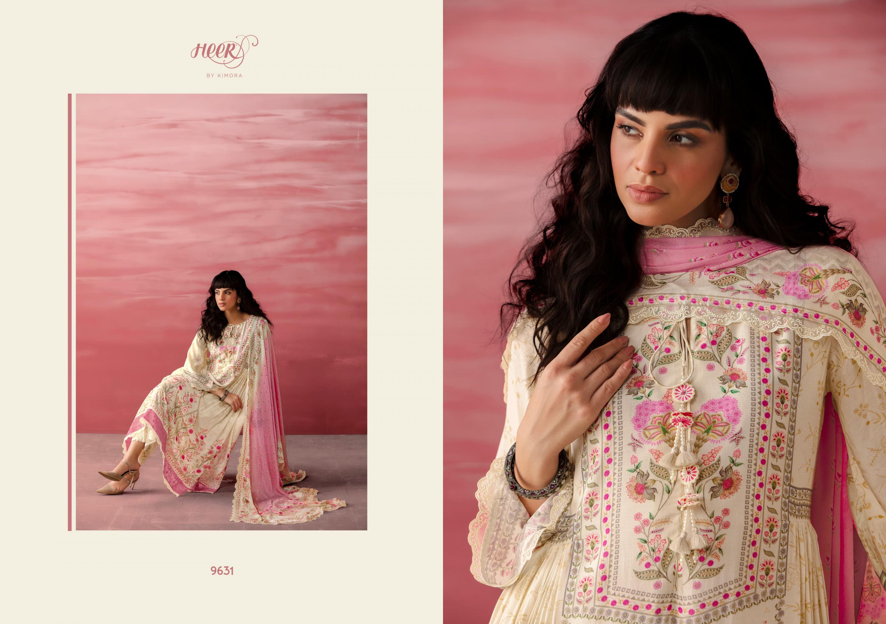 heer kimora jimmy vol 207 muslin summer beauty readymade big size suit 
