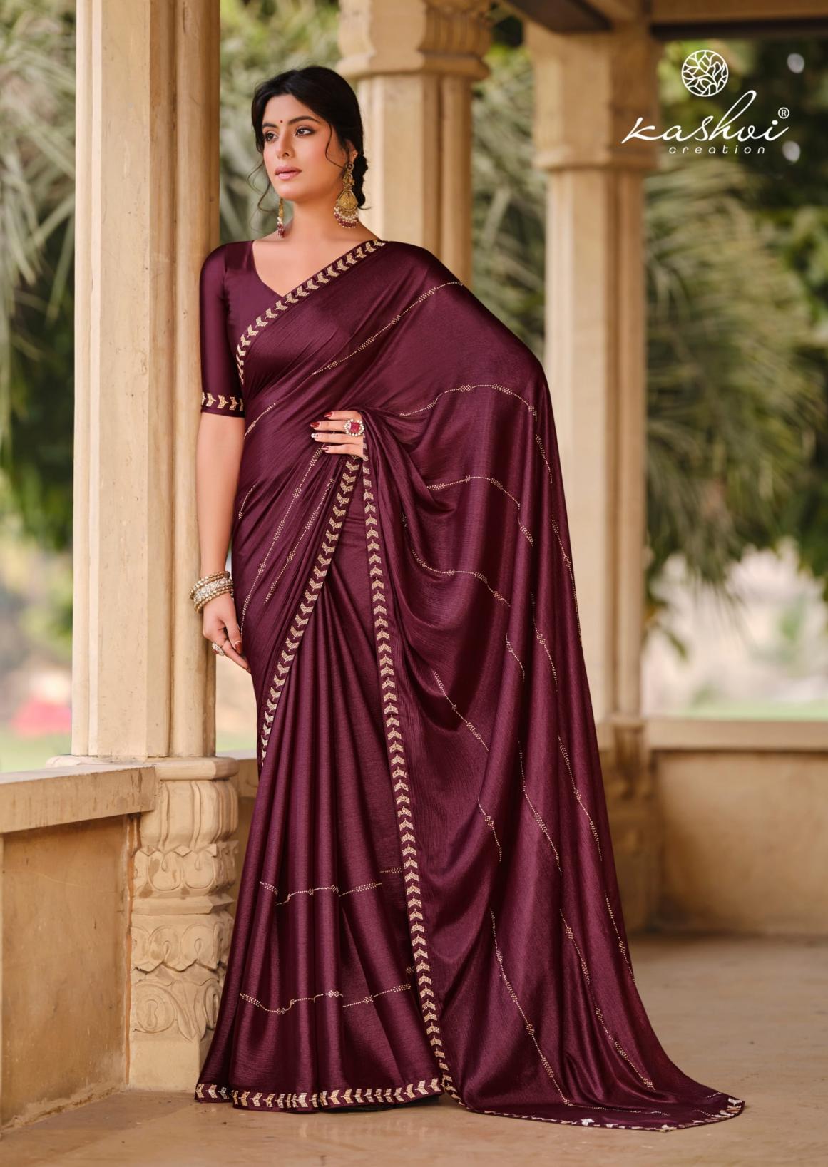 kashvi creation platinum vol 8 silk shop trendy sarees online at affordable prices