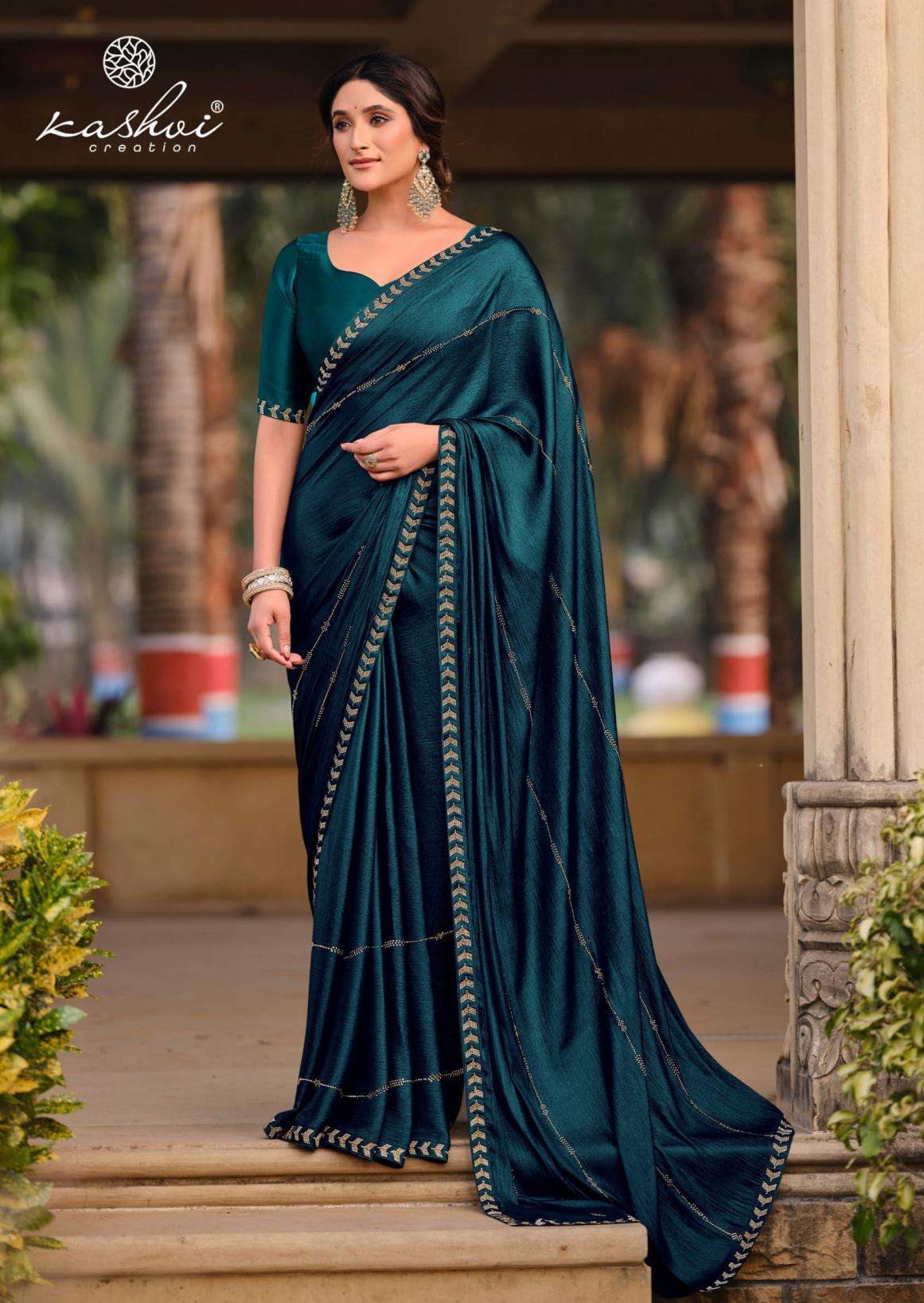 kashvi creation platinum vol 8 silk shop trendy sarees online at affordable prices