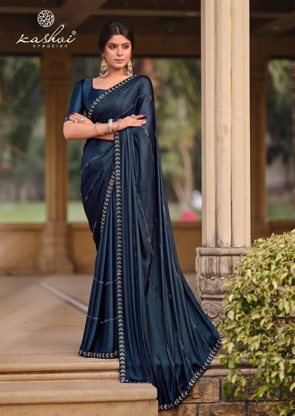 kashvi creation platinum vol 8 silk shop trendy sarees online at affordable prices
