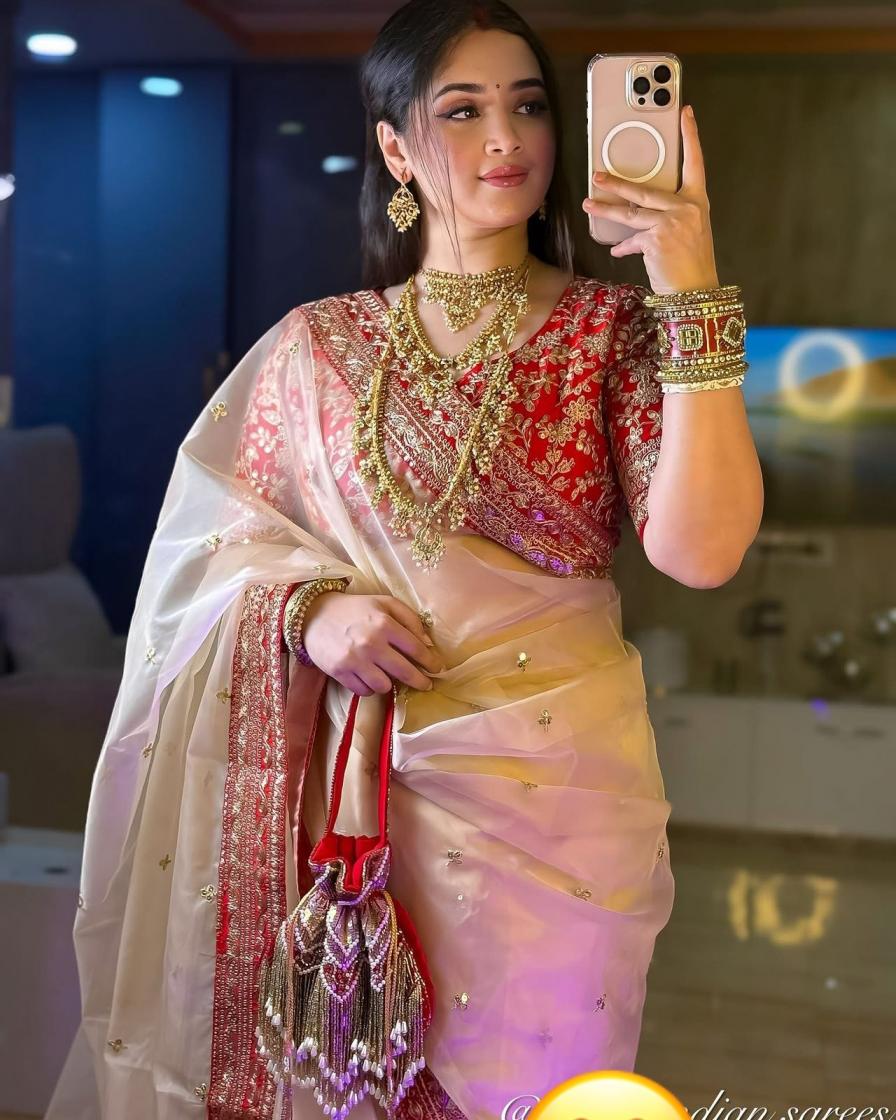 kc 2042 organza sequence work shop stunning party sarees