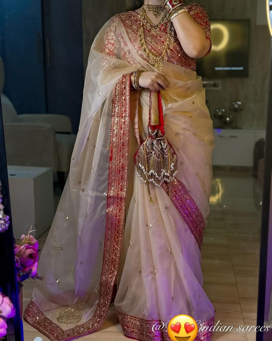 kc 2042 organza sequence work shop stunning party sarees