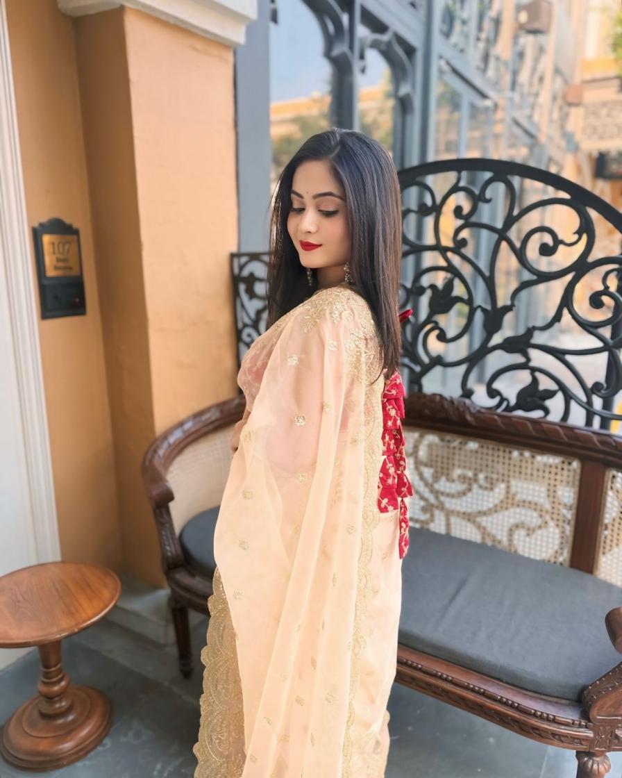 kc 834 organza sequence work traditional saree for womens 