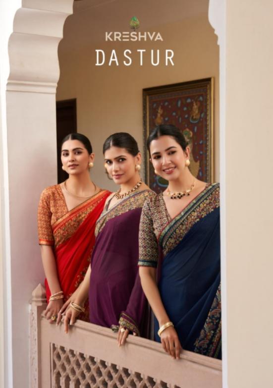 kreshva launch dastur georgette shop stunning party sarees