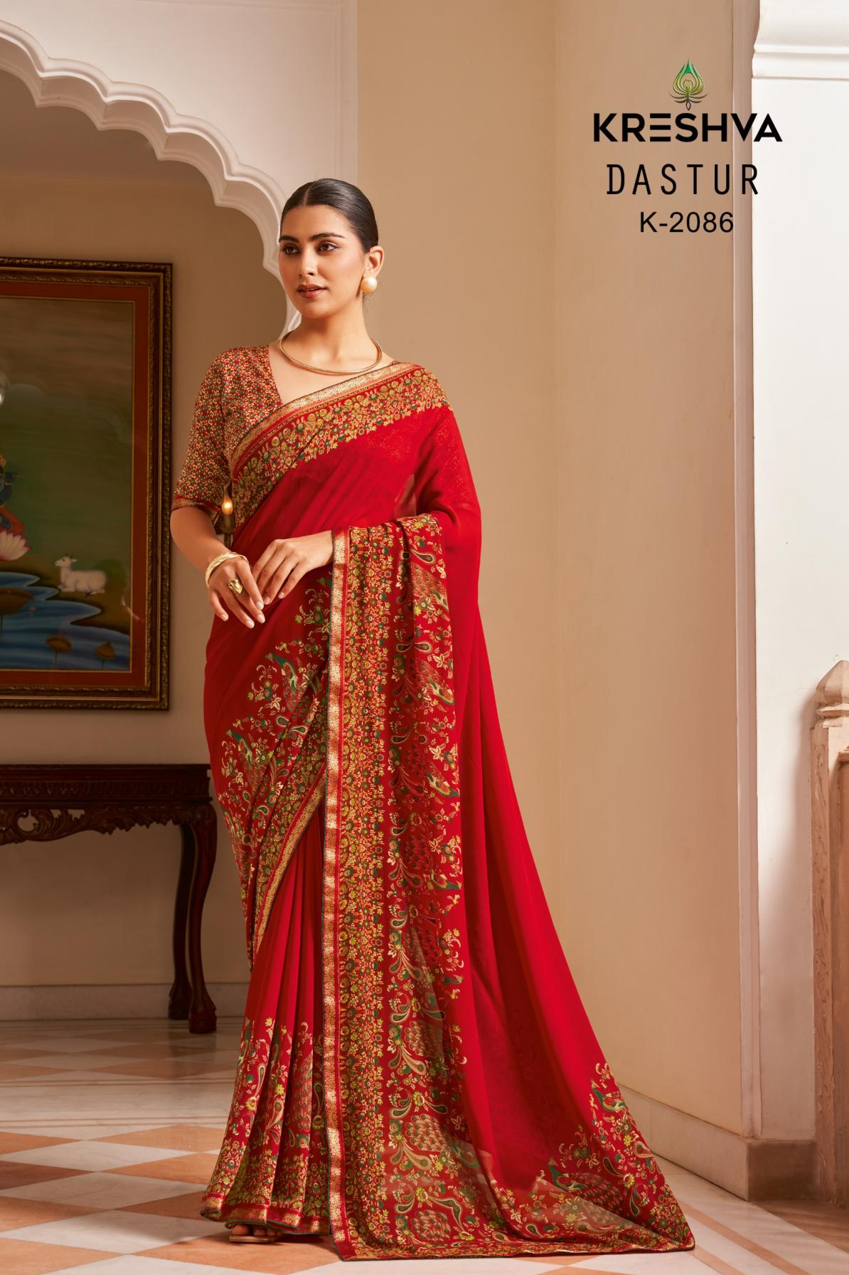 kreshva launch dastur georgette shop stunning party sarees