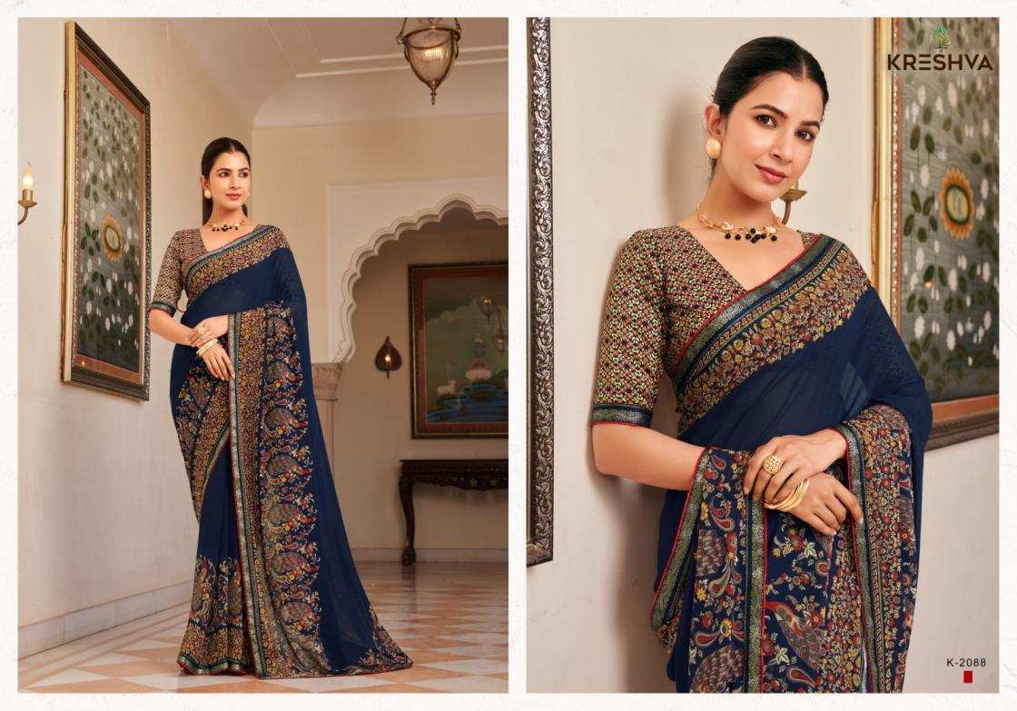 kreshva launch dastur georgette shop stunning party sarees