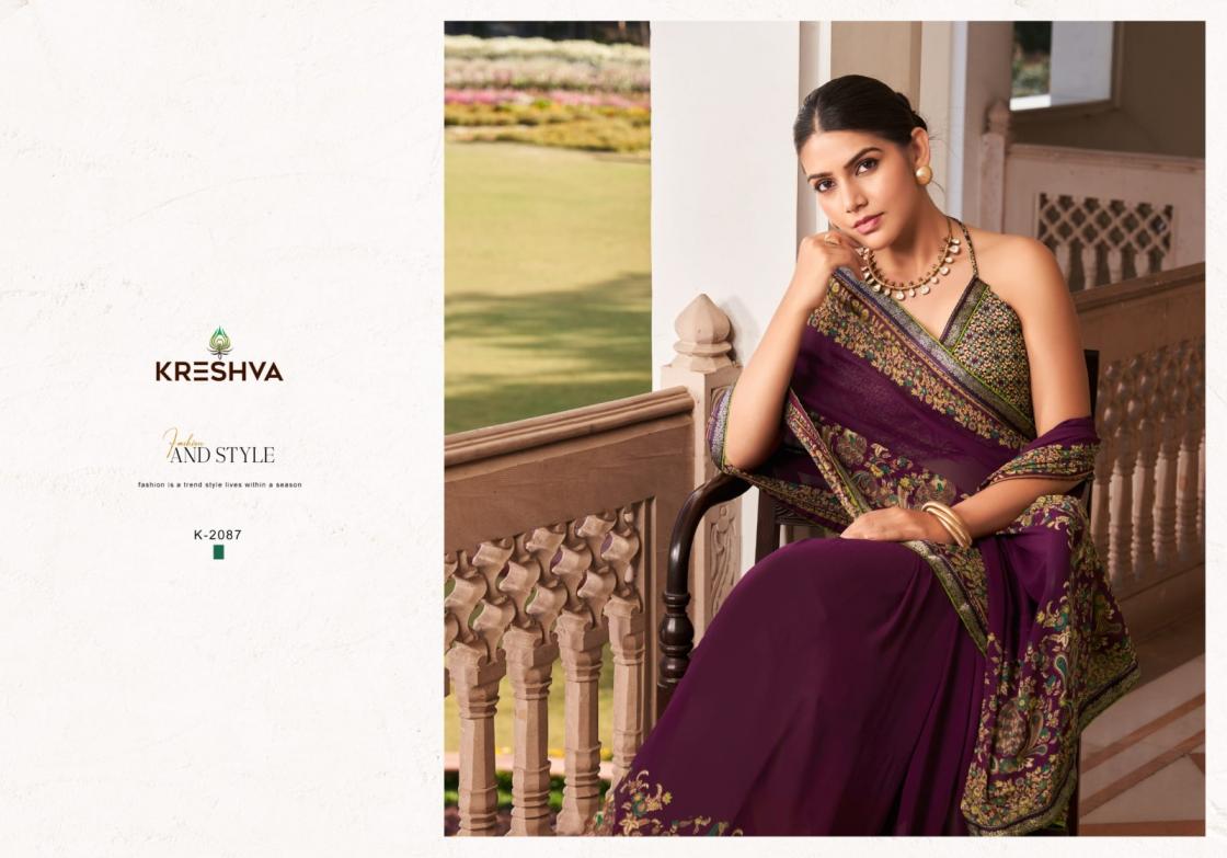 kreshva launch dastur georgette shop stunning party sarees