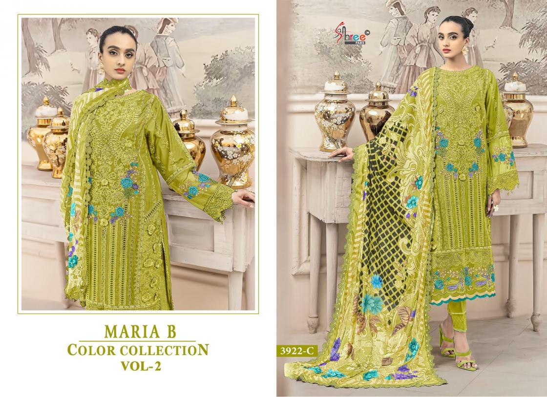 mariya b color collection 2 launched by shree fabs cotton pakistani unstitched suits