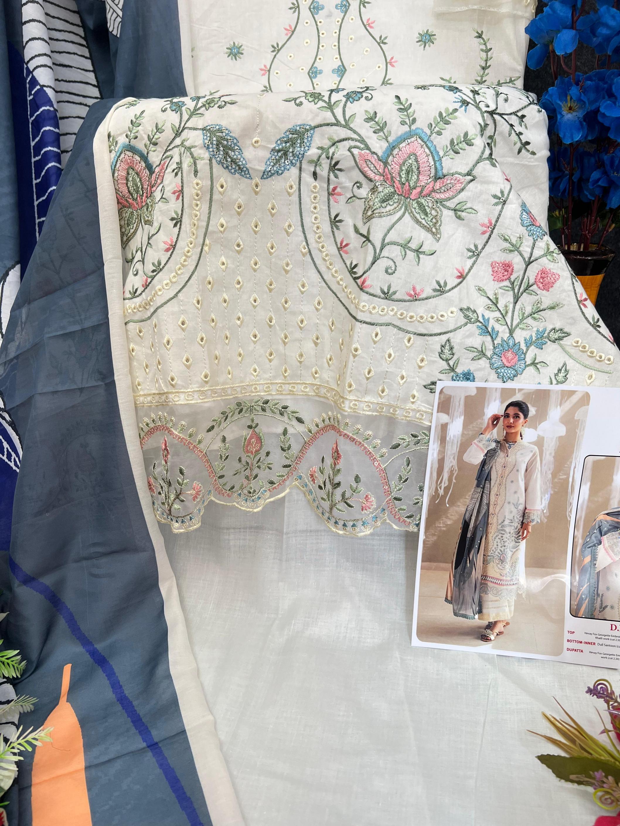 sajida designer zaira by cotton fully stitch pakistani plus size suit for womens 