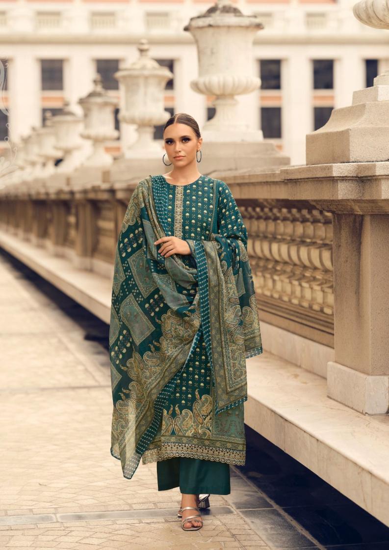 the hermitage shop present paisely Pure Viscos unstitched pakistani salwar suit