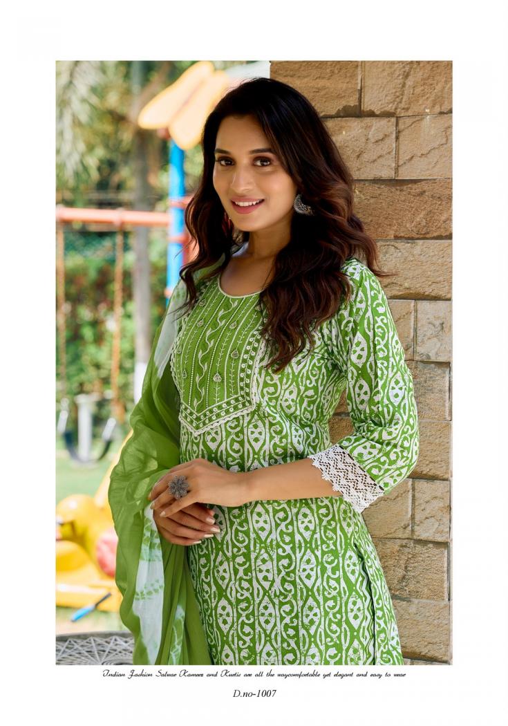 vaniska colourpix cotton culture vol 1 fully stitch cotton casual big size suit for womens 