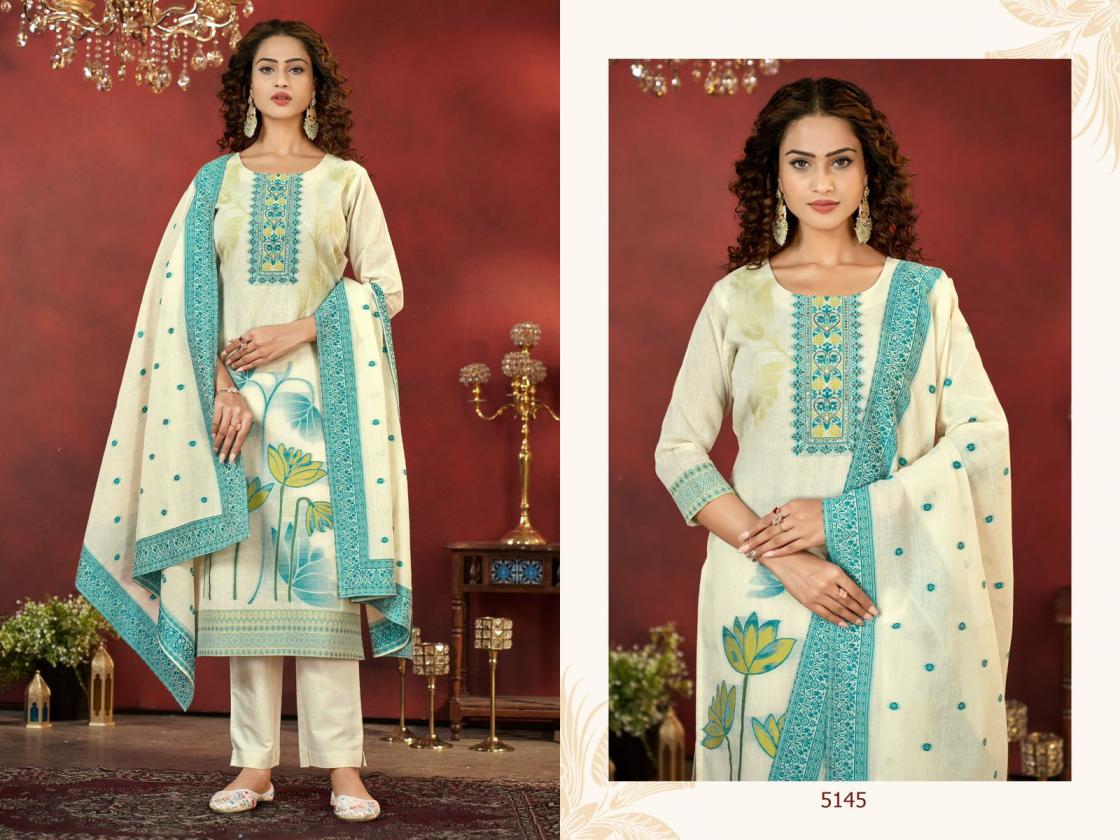 colorx 5141-5146 cotton jacquard fully stitch pretty look combo suit for womens 
