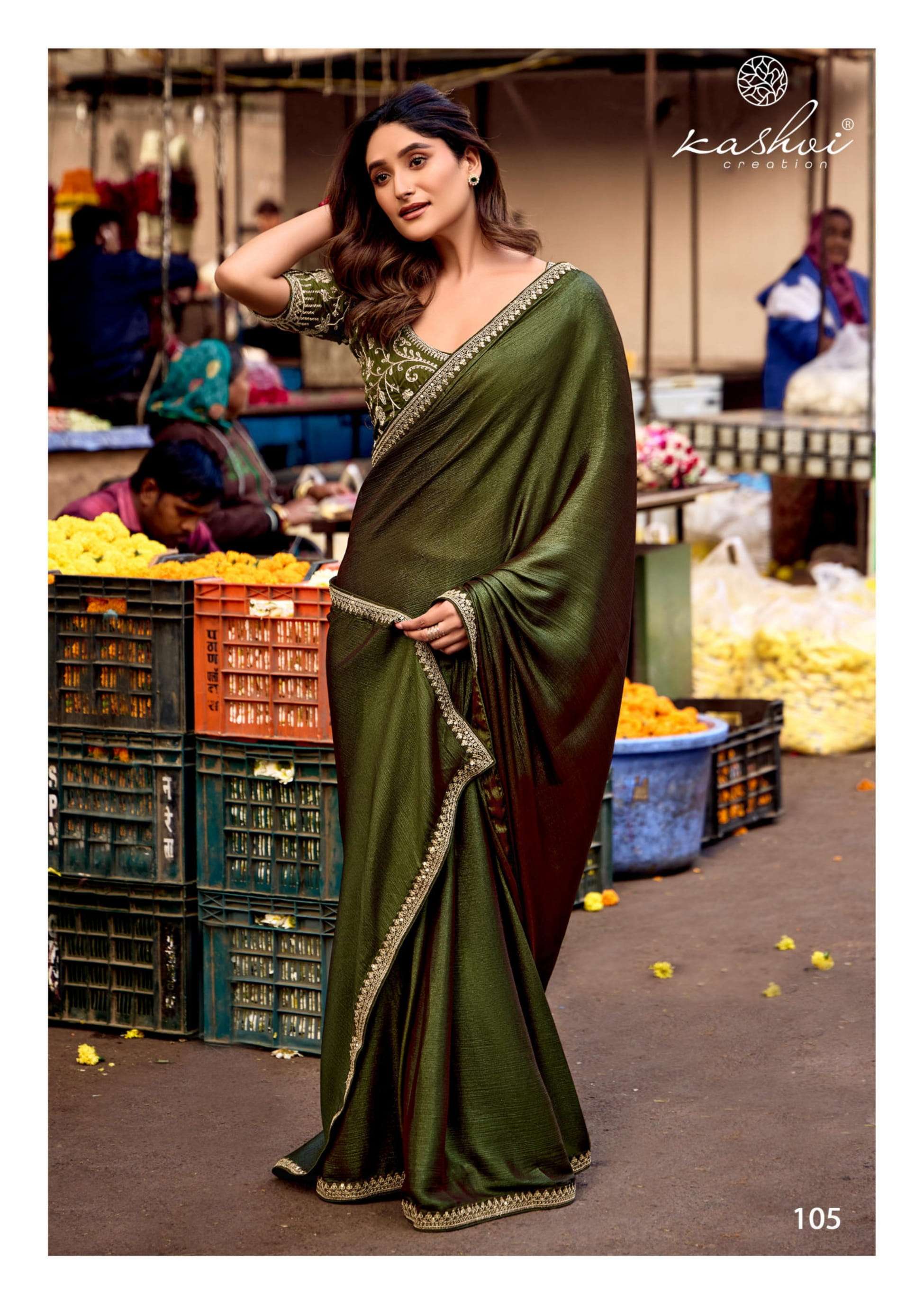 heritage vol 1 by kashvi creation soft silk elegant style sarees 