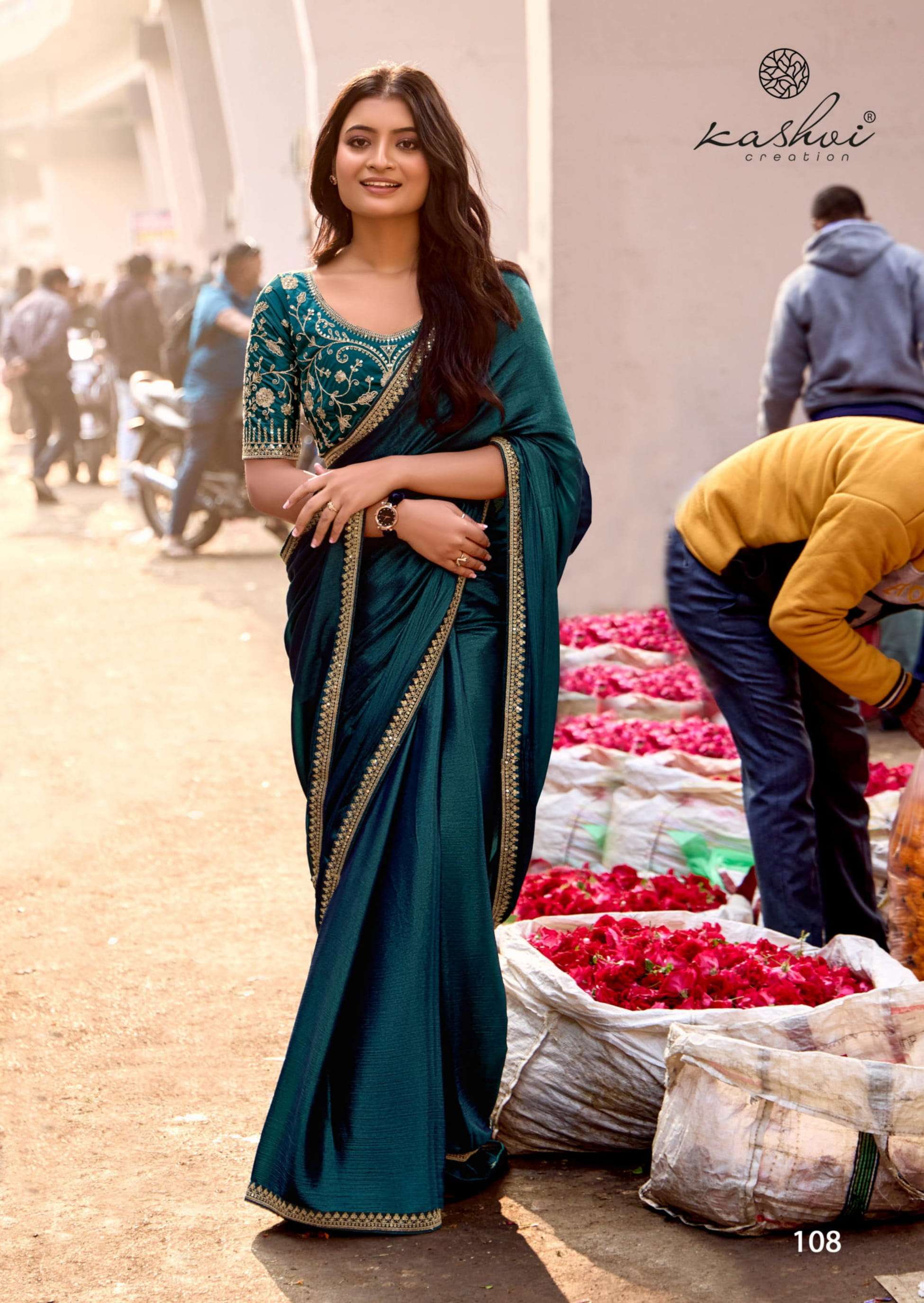 heritage vol 1 by kashvi creation soft silk elegant style sarees 