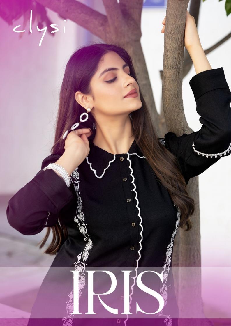 iris by clysi viscose thread work readymade stylish co-ord sets for girls 