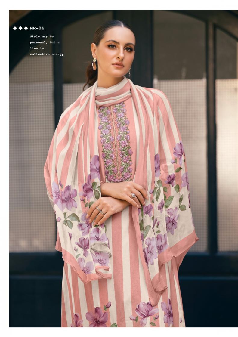 the hermitage nisanka meraki jam satin modern pakistani unstitch 3pcs dress