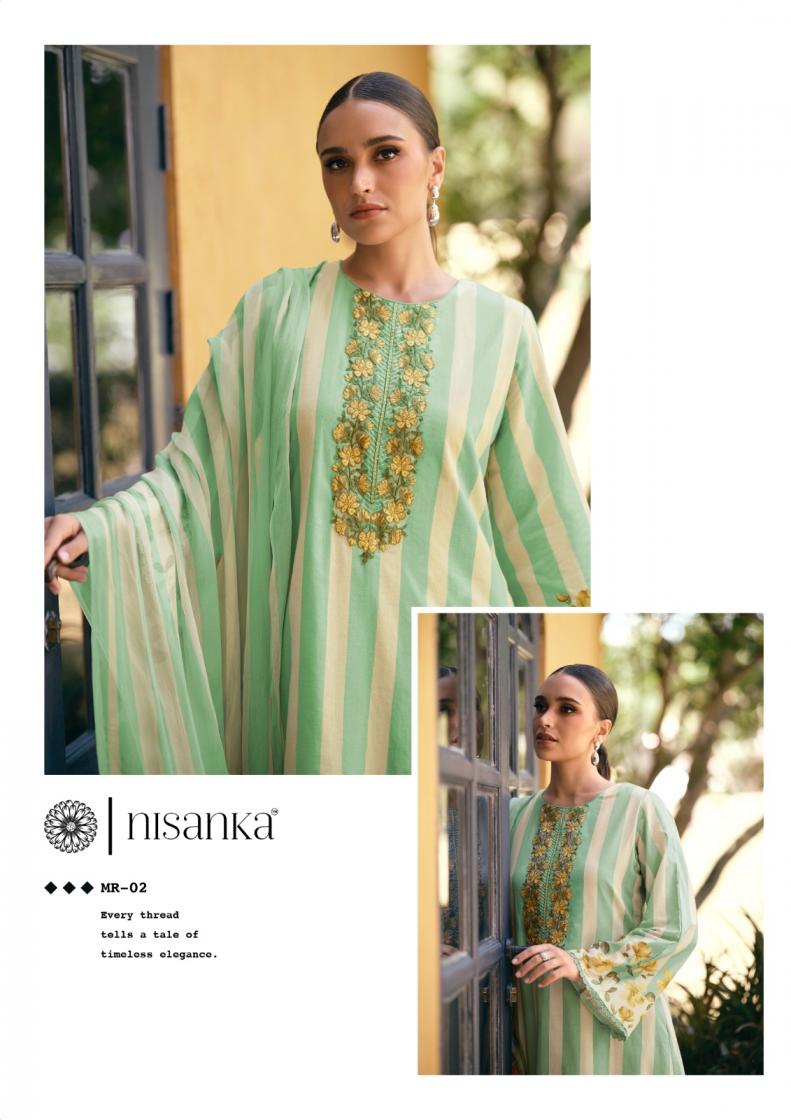 the hermitage nisanka meraki jam satin modern pakistani unstitch 3pcs dress