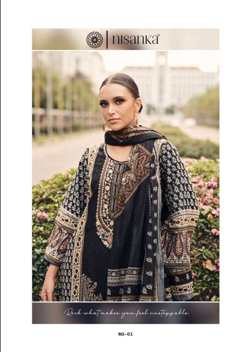 the hermitage shop nisanka rangrez lawn cotton readymade big size pakistani suit for womens 