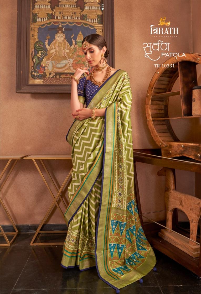 trirath suwarna patola sigma silk gorgeous look sarees  