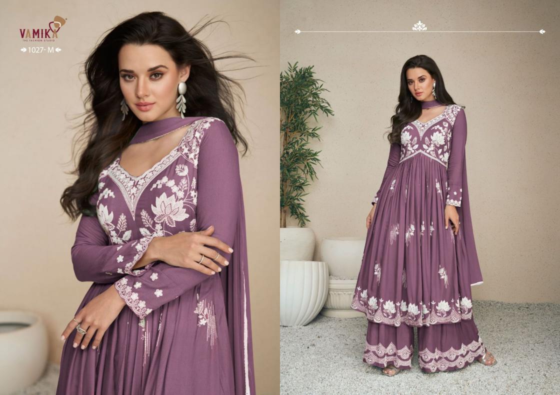 vamika lakhnavi vol 5 super color rayon fully stitch fashionable plazzo suits  