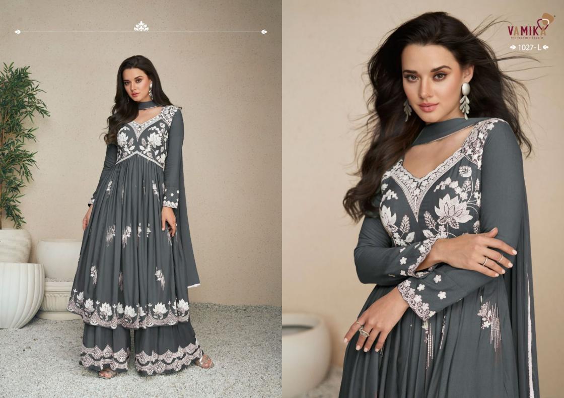 vamika lakhnavi vol 5 super color rayon fully stitch fashionable plazzo suits  