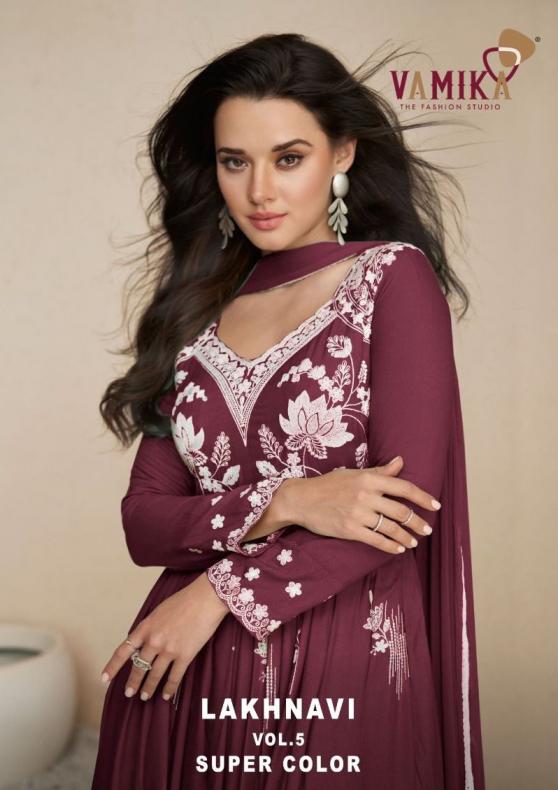 vamika lakhnavi vol 5 super color rayon fully stitch fashionable plazzo suits  