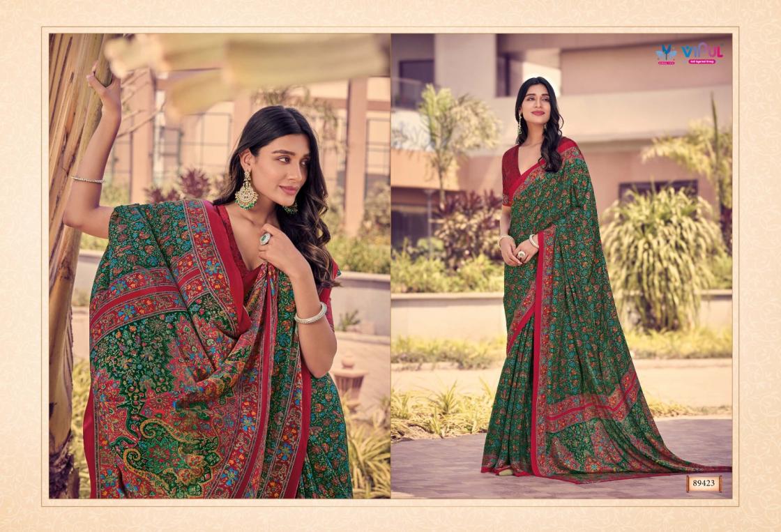 vipul presents heritage silk vol 12 pretty look saree for womens  