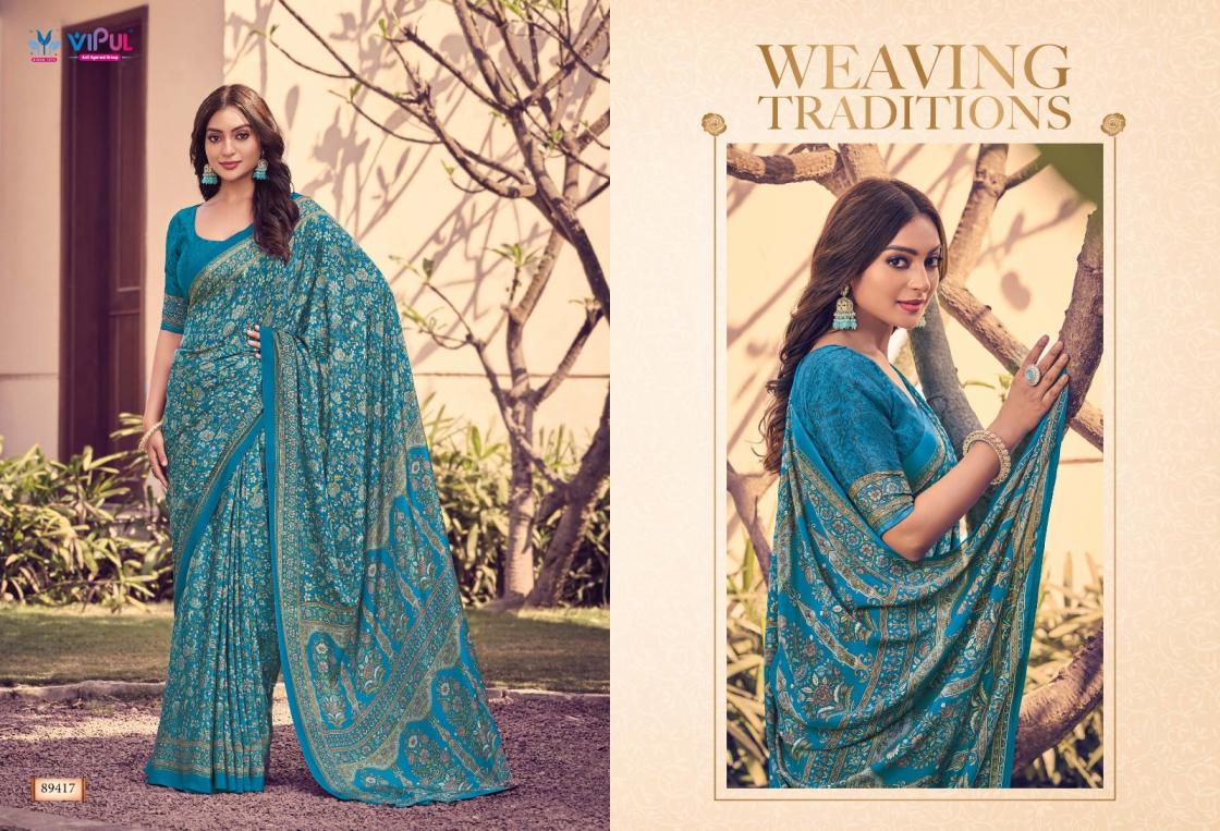 vipul presents heritage silk vol 12 pretty look saree for womens  