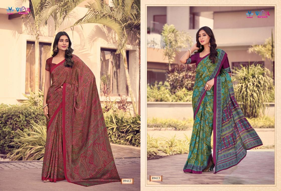 vipul presents heritage silk vol 12 pretty look saree for womens  