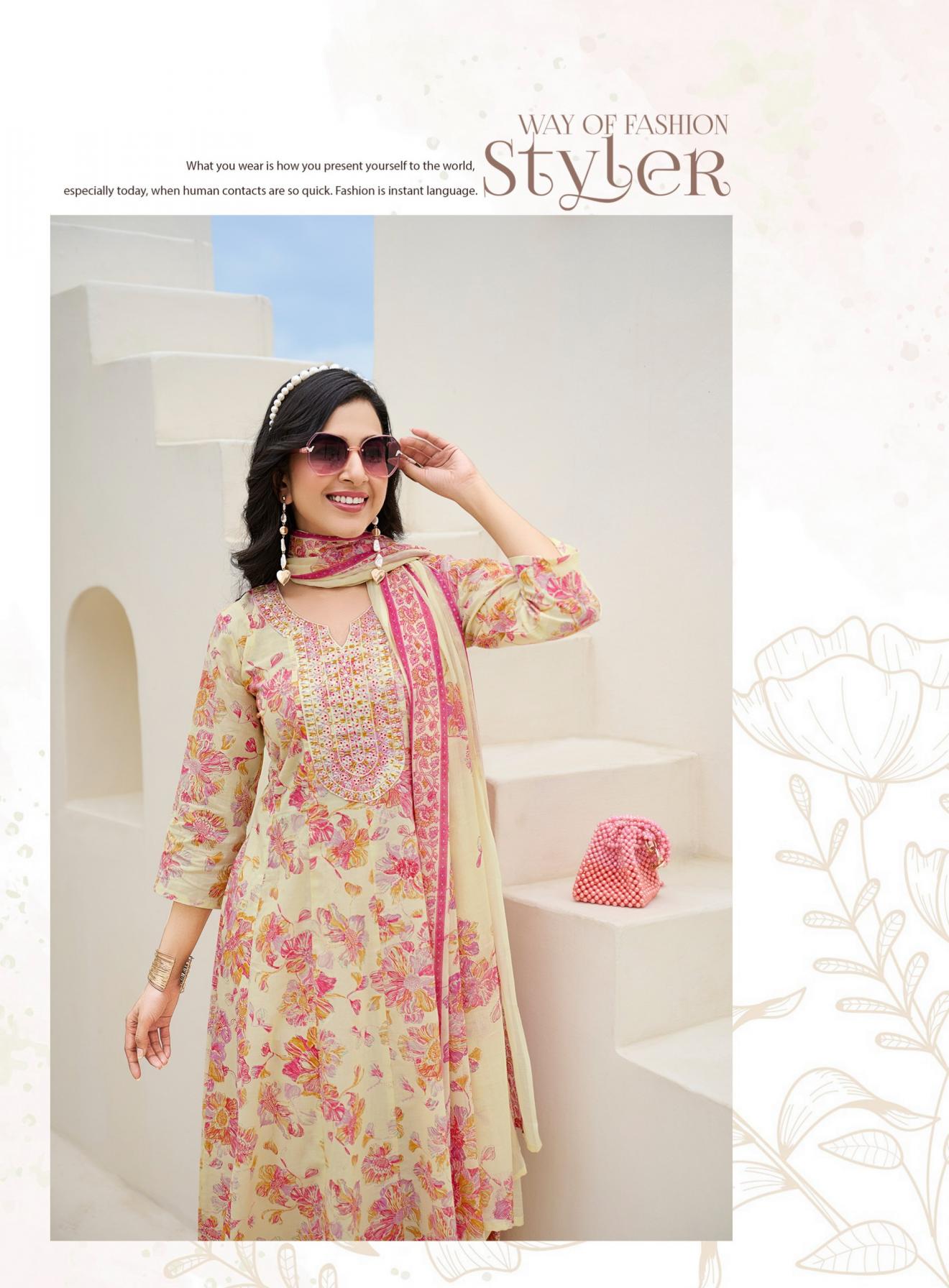 blossom vol 7 by radhika lifestyle cotton fully stitch plus size plazzo suit for women  