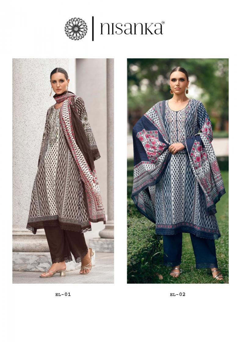 elahe by nisanka the hermitage shop lawn cotton modern pakistani unstitch suits 