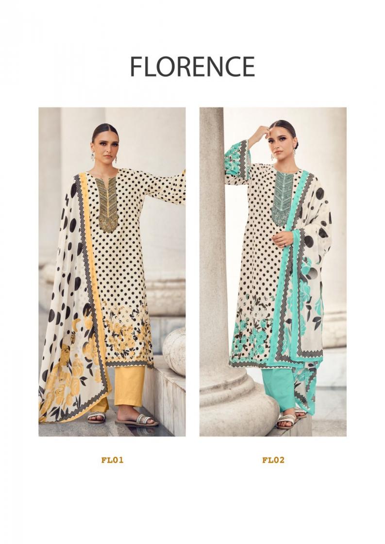 florence by the hermitage shop jam satin daily wear unstitch 3pcs dress