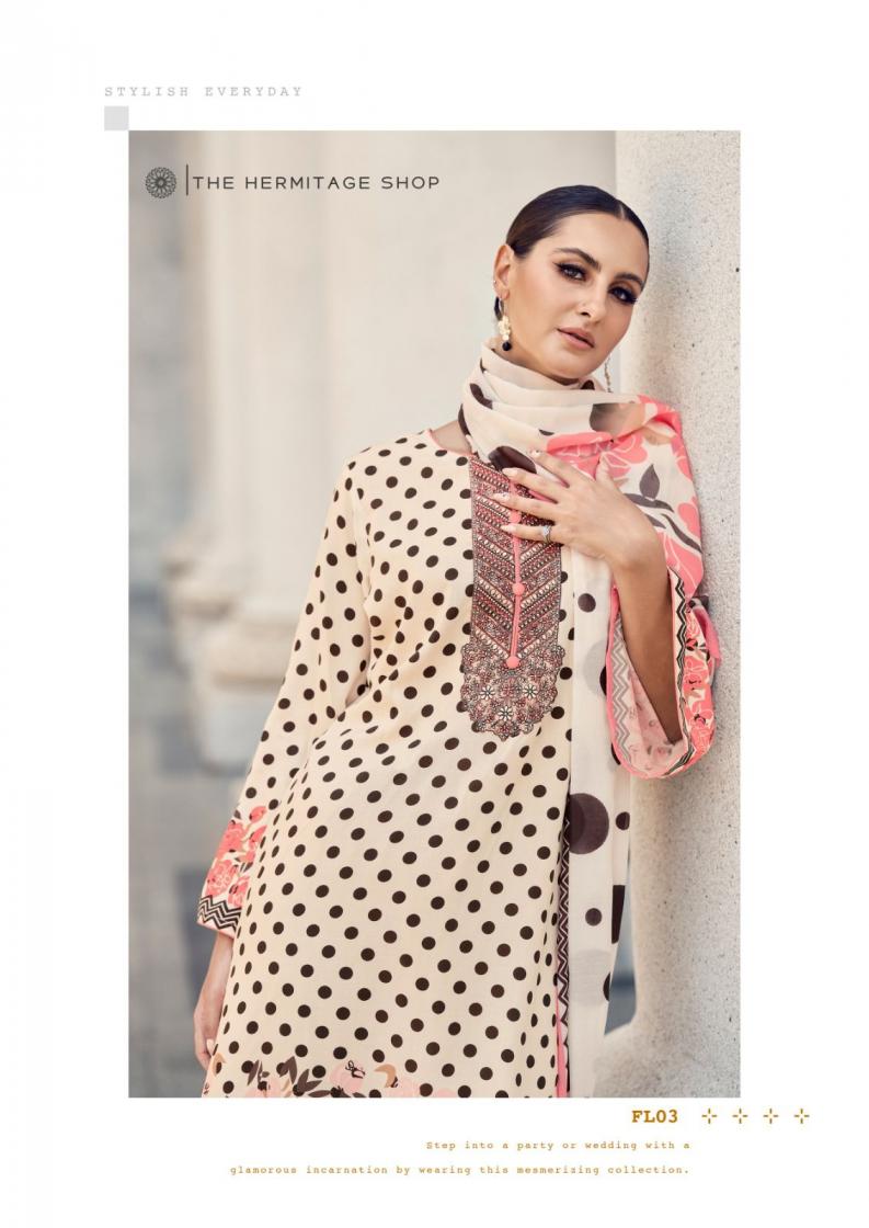 florence by the hermitage shop jam satin daily wear unstitch 3pcs dress