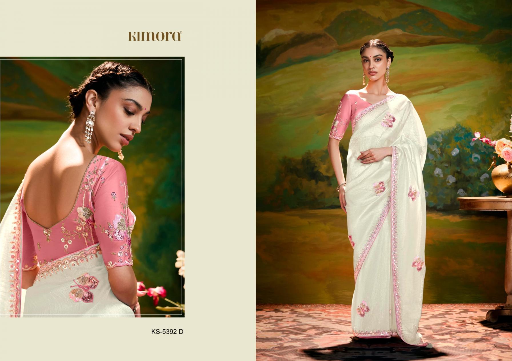 kimora kajal 5392 organza exclusive saree for womens 