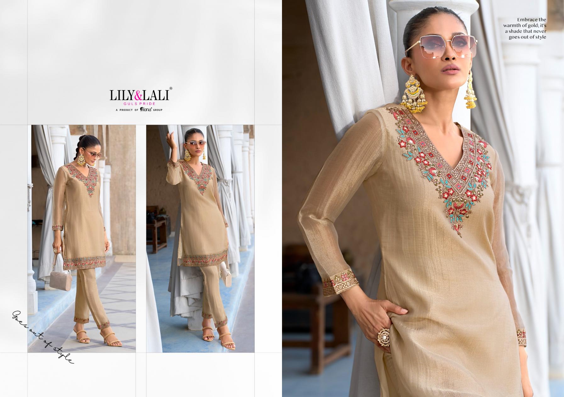 lily & lali mulaqat simmer silk readymade shop trendy co-ord set