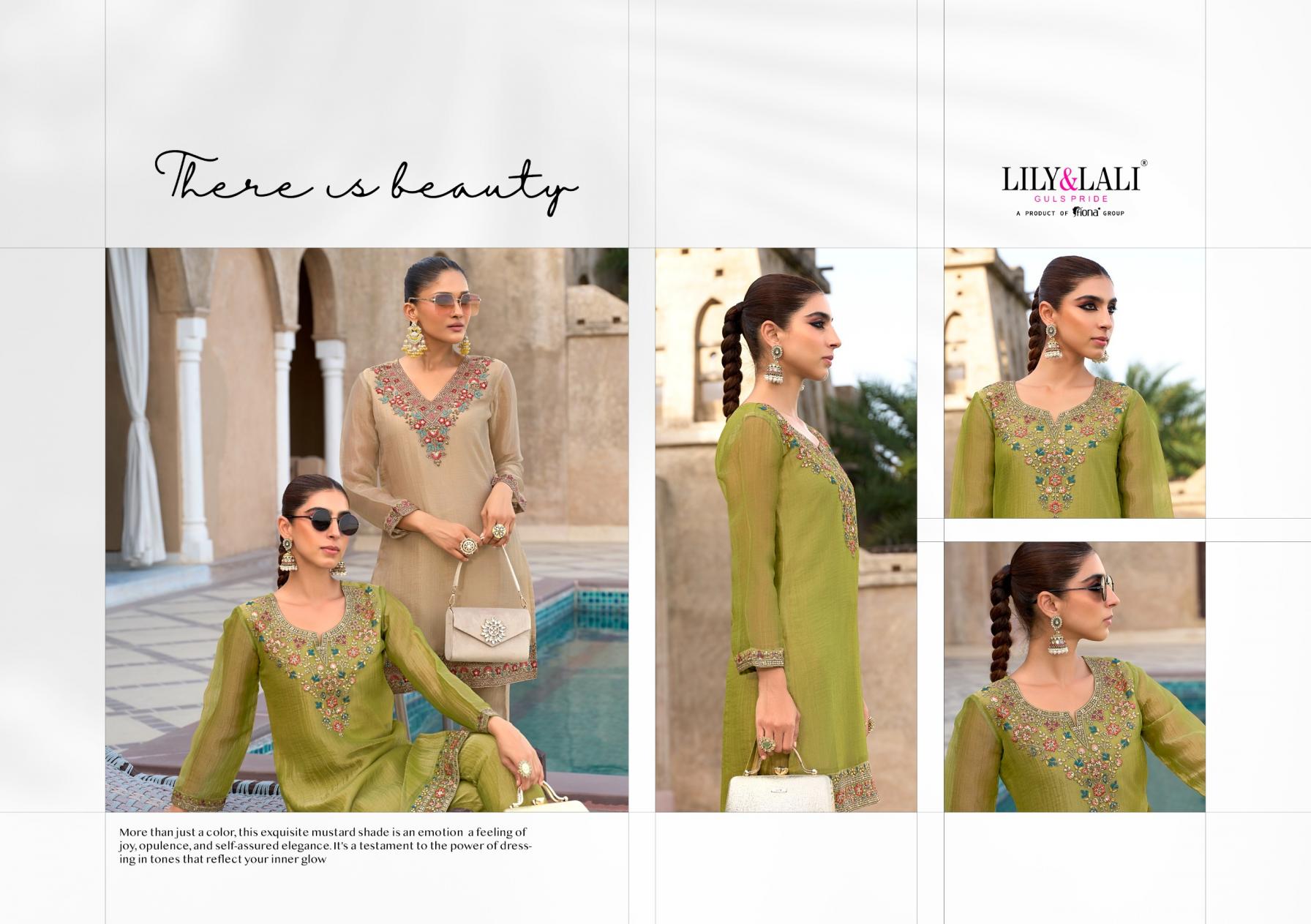 lily & lali mulaqat simmer silk readymade shop trendy co-ord set