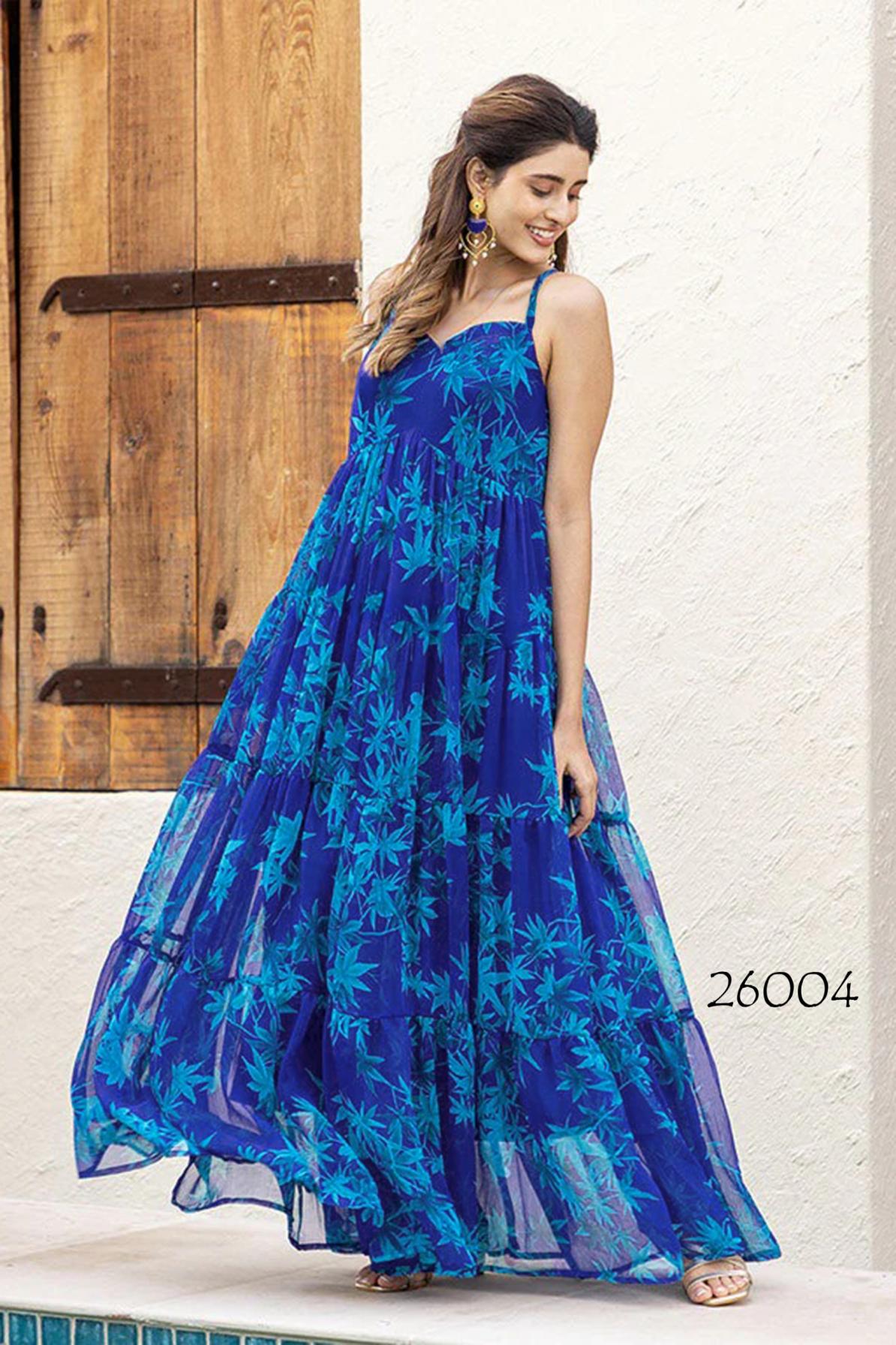 lucaya vol 26 by faux georgette readymade anarkali big size gowns 