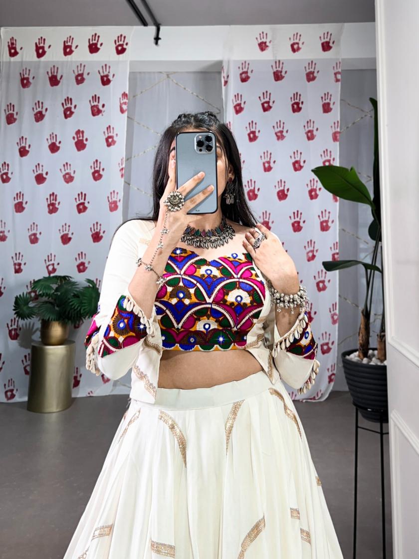 nnk1625 rayon sequins work readymade shop trendy navratri lehenga choli 