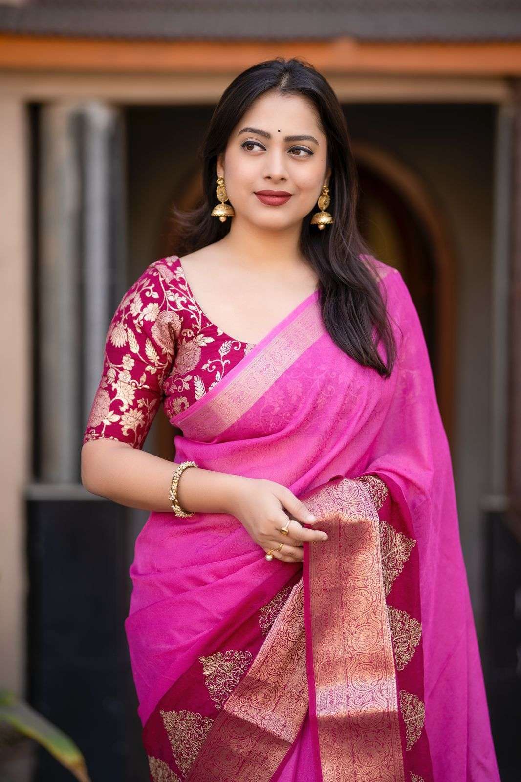 pr kc 379 banarasi georgette zari woven pattu border shop trendy sarees online 