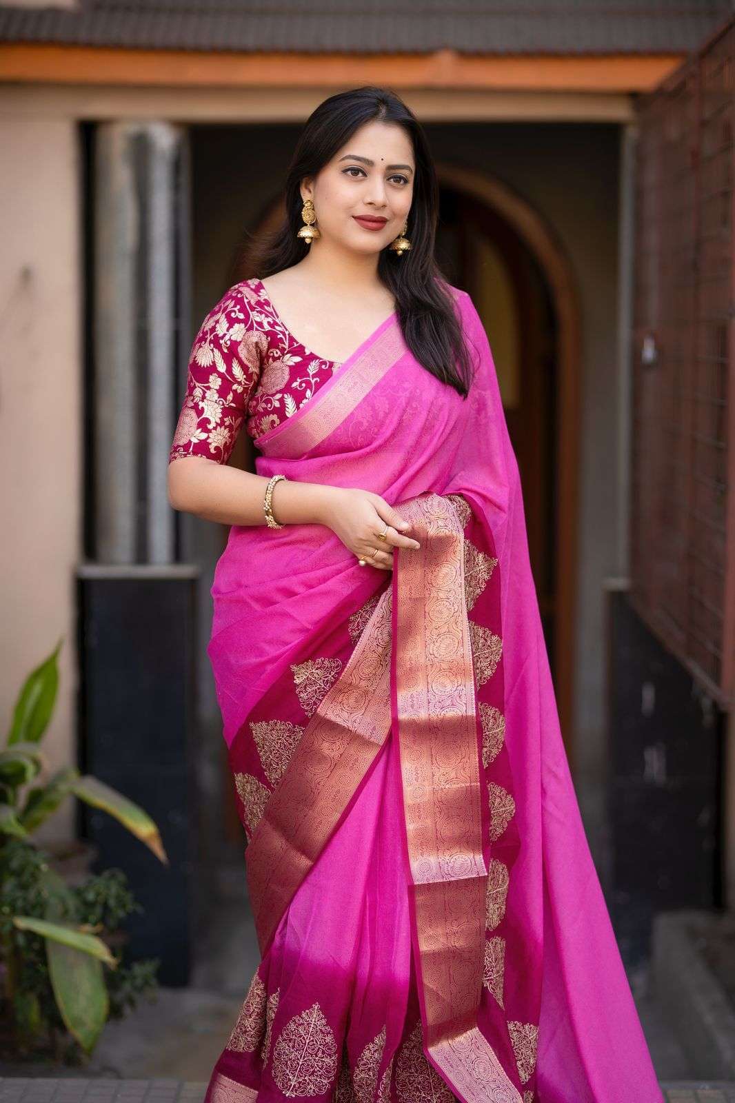 pr kc 379 banarasi georgette zari woven pattu border shop trendy sarees online 