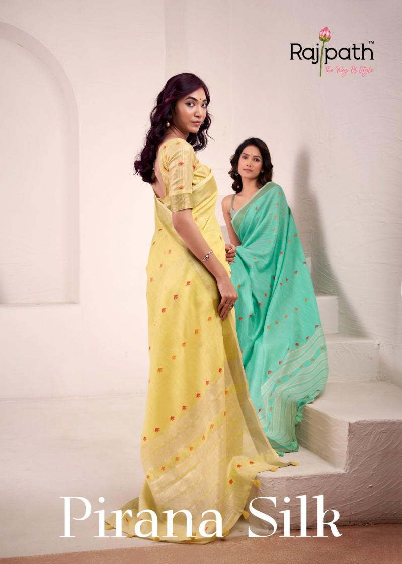 rajpath pirana silk linen silk shop trendy sarees online at affordable prices