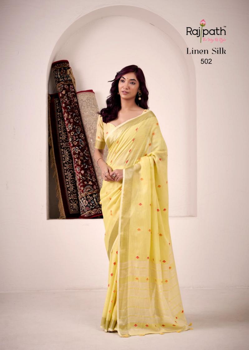 rajpath pirana silk linen silk shop trendy sarees online at affordable prices