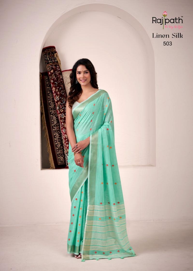 rajpath pirana silk linen silk shop trendy sarees online at affordable prices