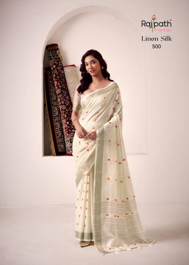 rajpath pirana silk linen silk shop trendy sarees online at affordable prices