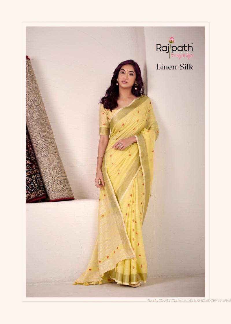 rajpath pirana silk linen silk shop trendy sarees online at affordable prices