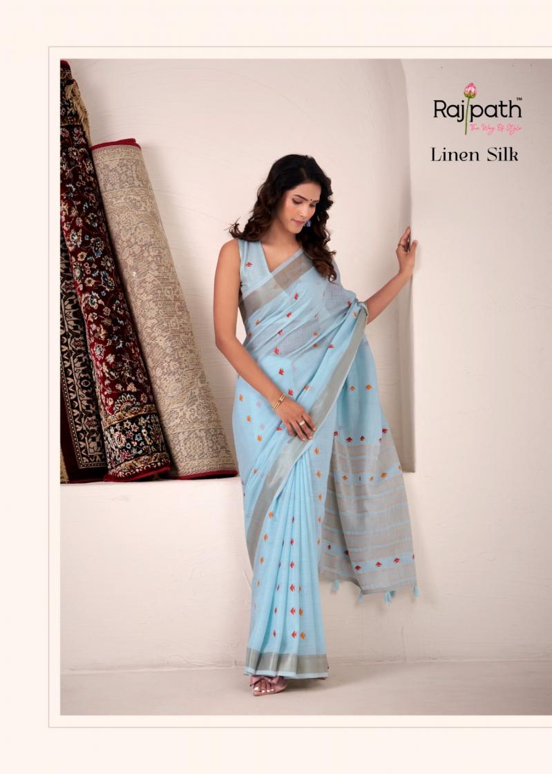 rajpath pirana silk linen silk shop trendy sarees online at affordable prices